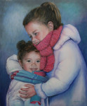 Zusjes, olie op linnen, 50 x 60 cm, n.t.k.